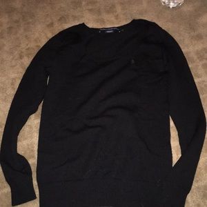 Ralph Lauren Sport black merino wool long sleeve